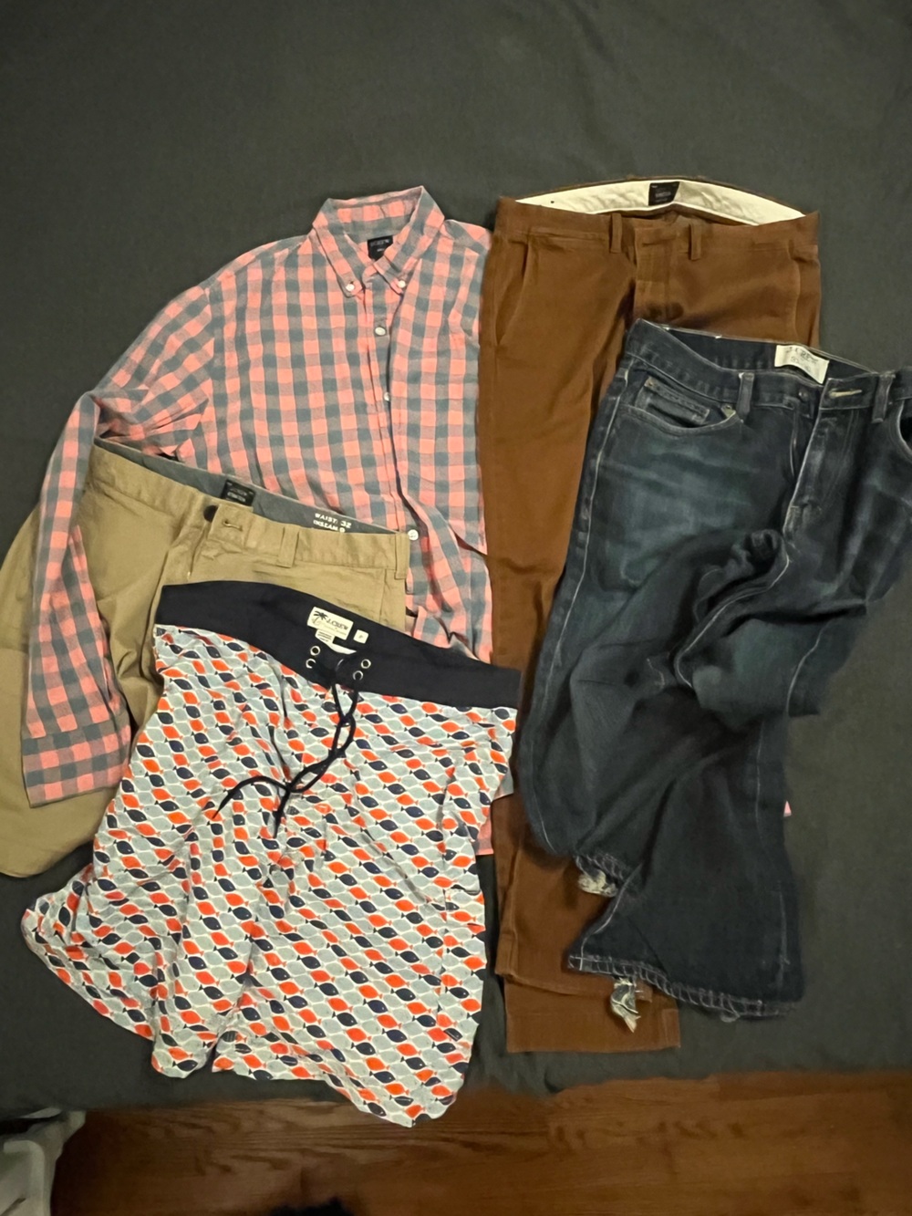 BUNDLE - J. Crew Pants, Shorts, swim suit, and Button Down